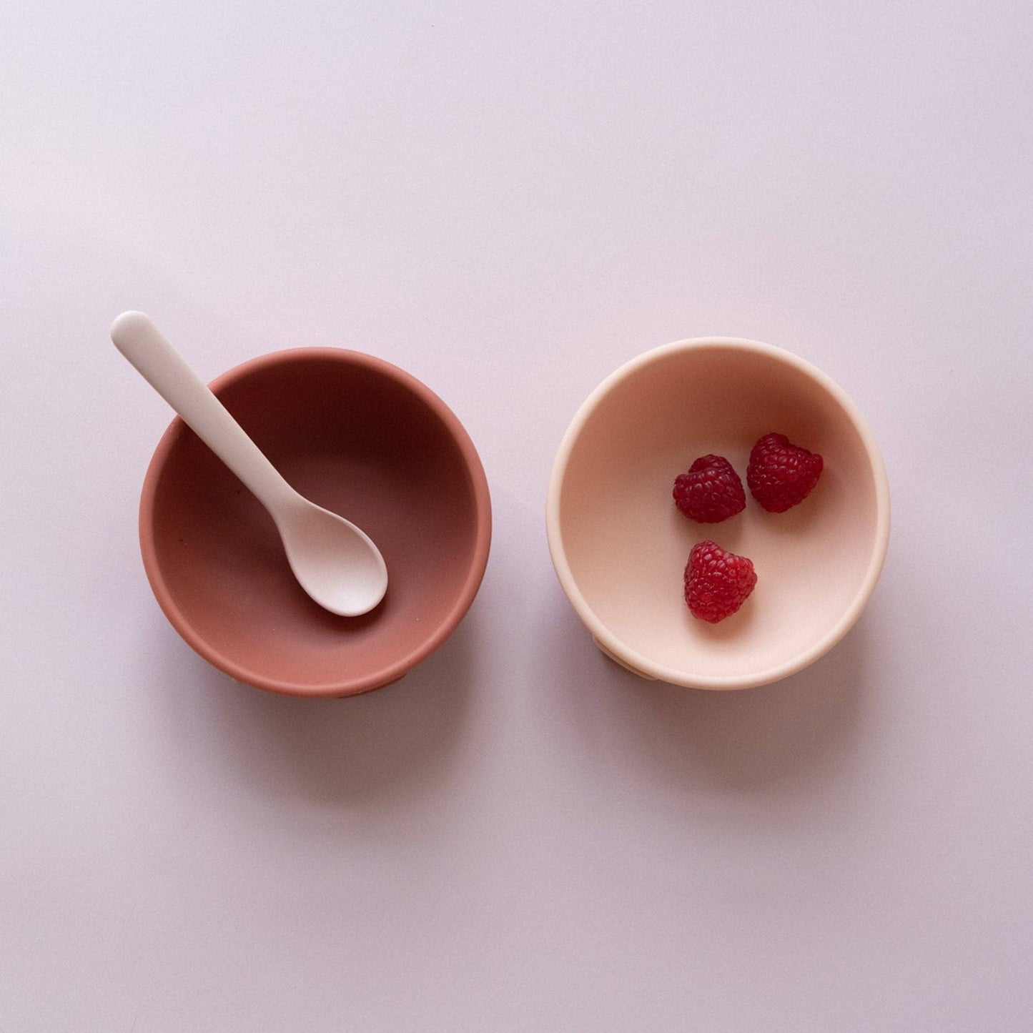 Lot de 2 cuillères en silicone - Blush / Terracotta