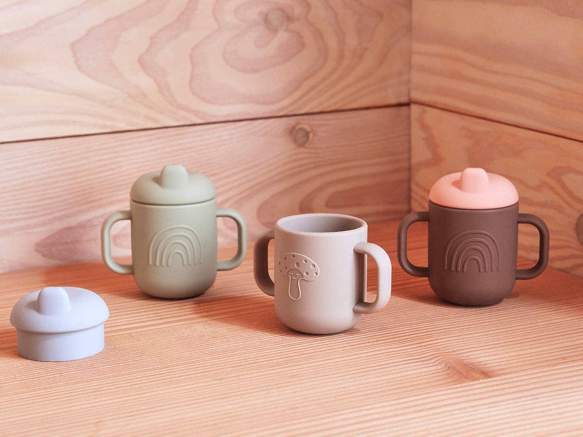 Couvercle de tasse Mellow- Menthe pâle/bleu poussiéreux