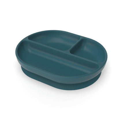 Assiette compartimentée en silicone - Blue Abyss