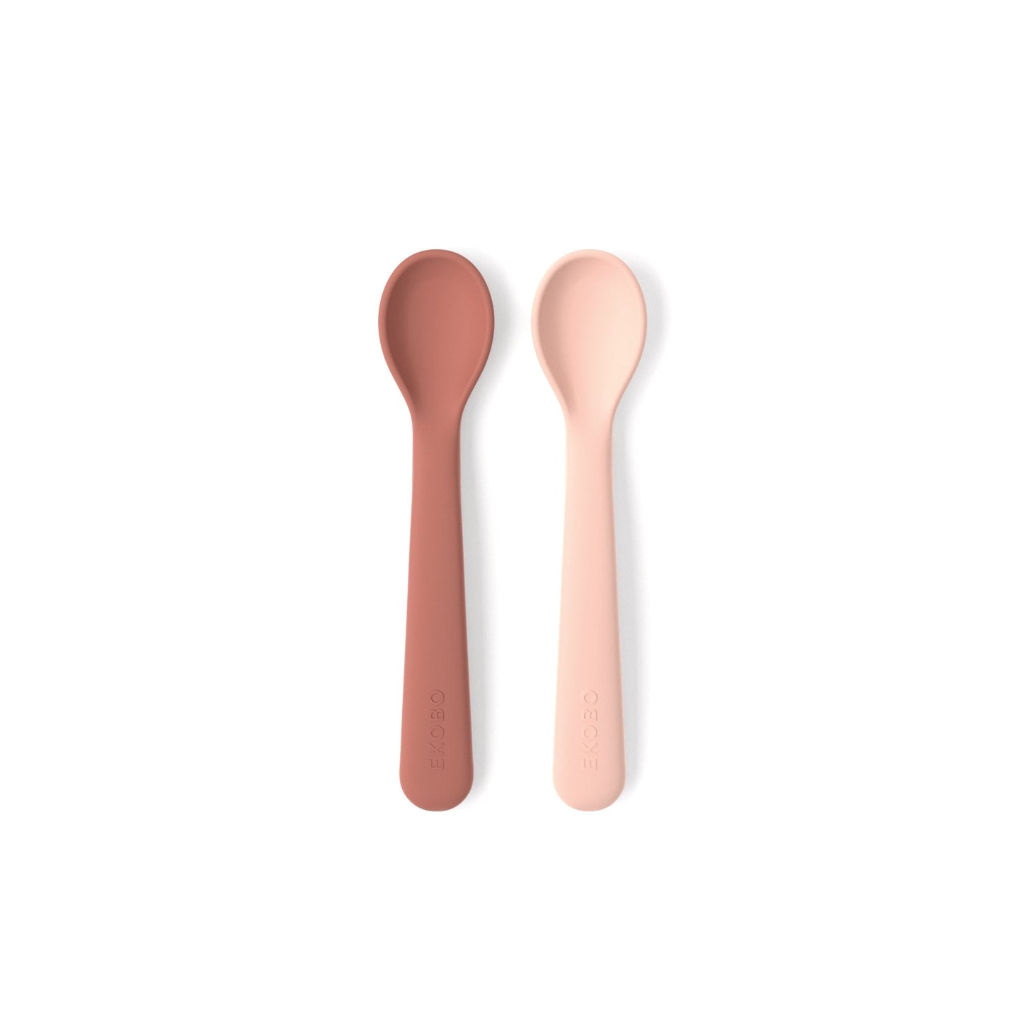 Lot de 2 cuillères en silicone - Blush / Terracotta